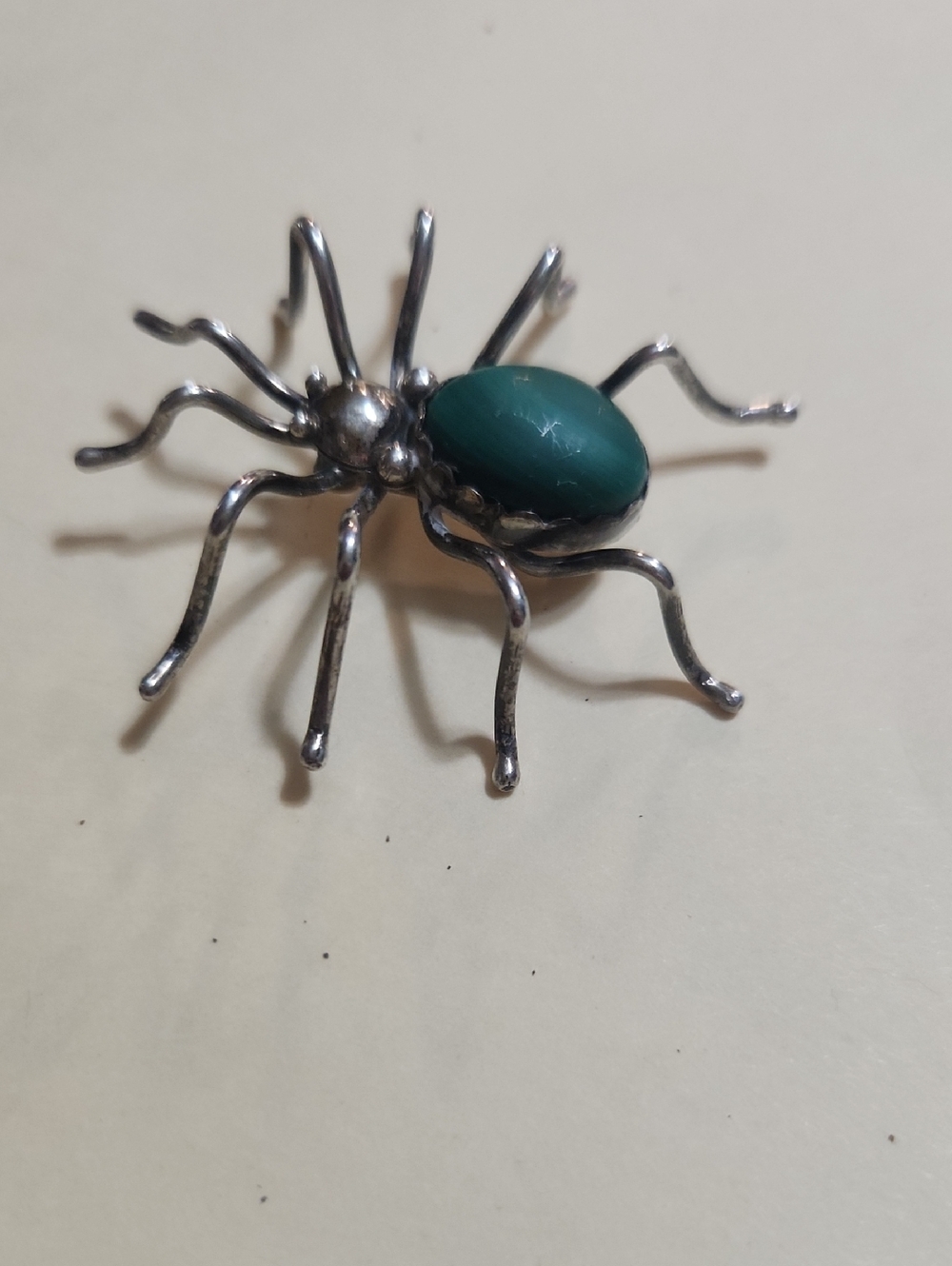 Sterling Silver Spider Brooch
